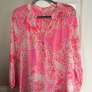 Lily Pulitzer Silk Blouse - size medium